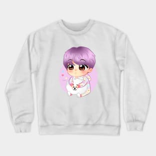 BTS Jin RUN BTS Ep. 97 Chibi Crewneck Sweatshirt